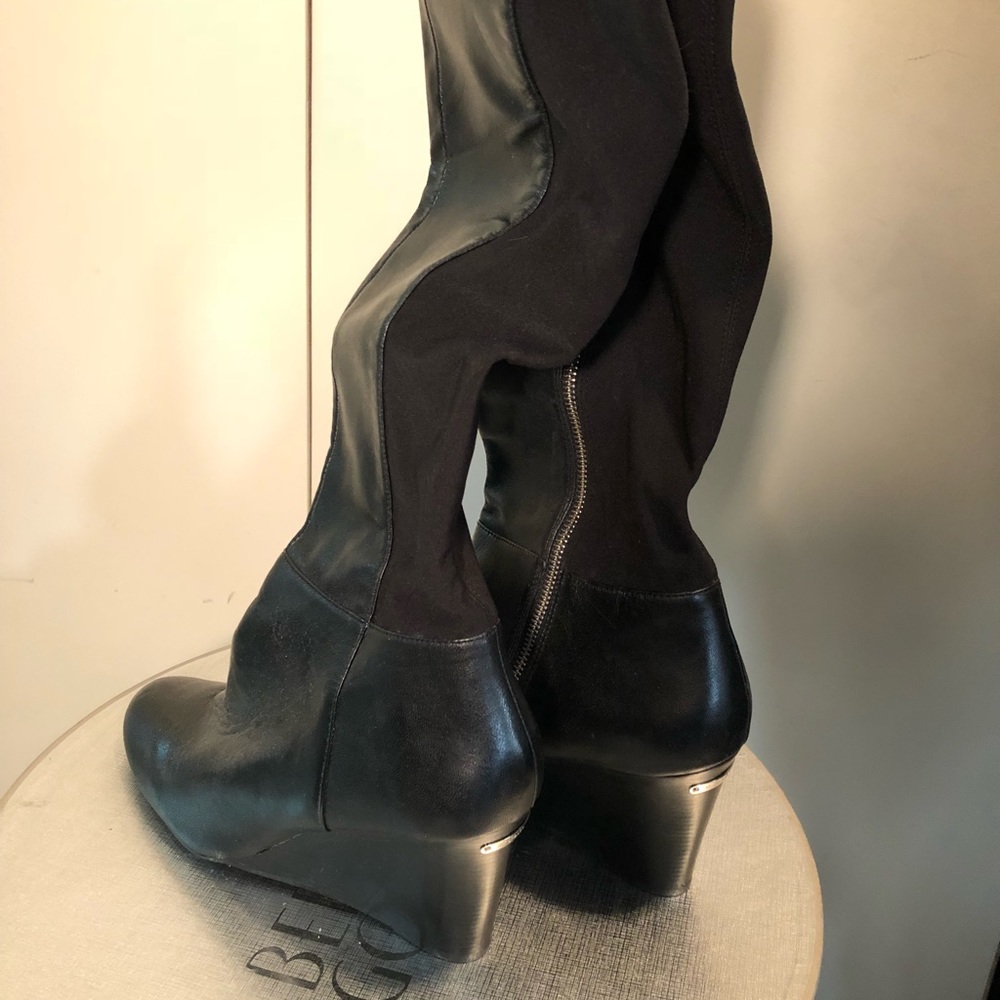 Black tall boots Never worn